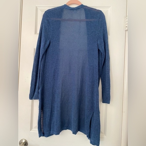 J.jill Linen Blend Open Front Cardigan Size Small - Picture 2 of 5